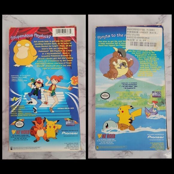 Pokemon 1997 1998 VHS Lot of 6 Tapes Blockbuster 90s Vintage Nostalgic - Picture 14 of 14